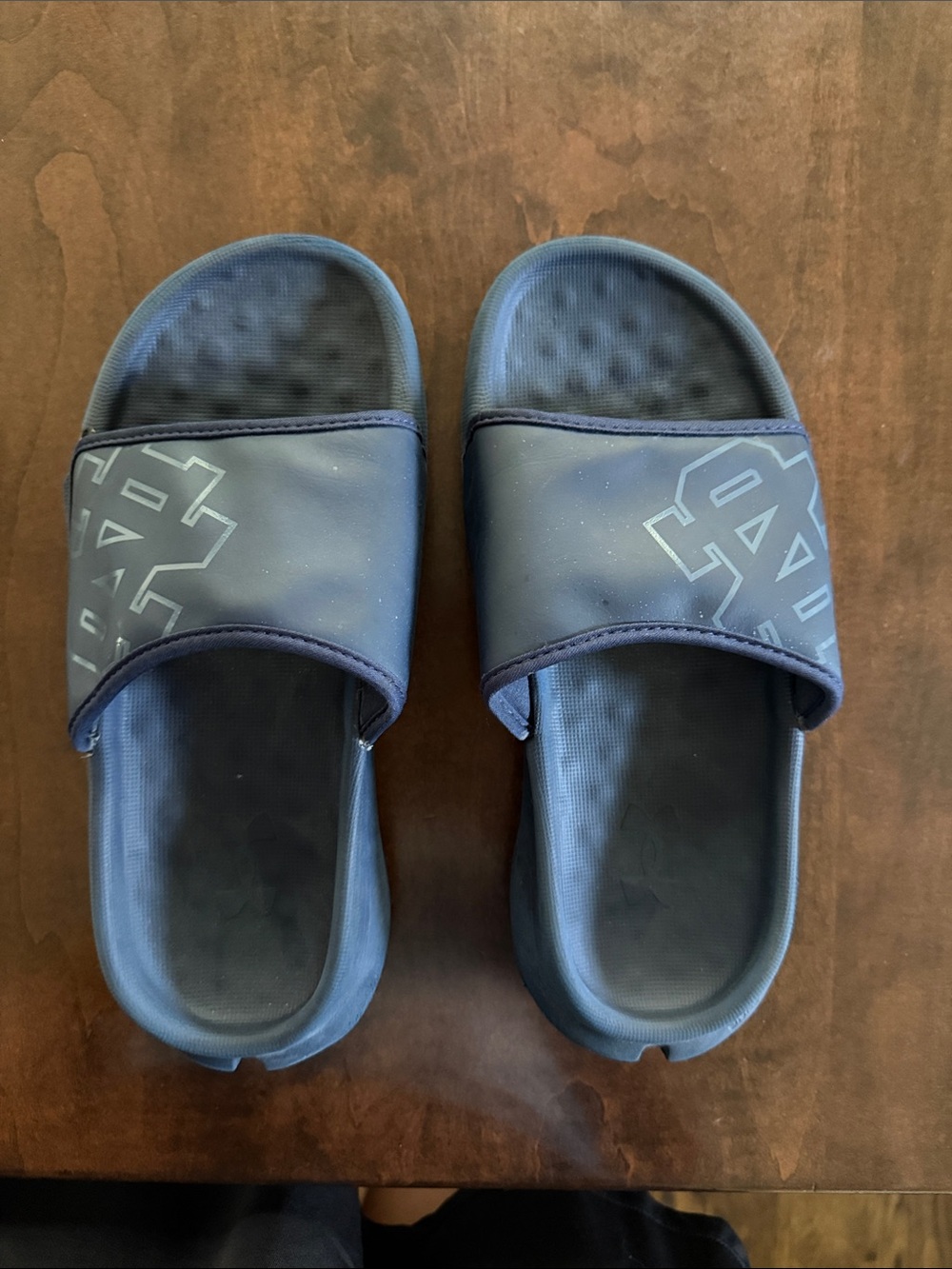 Under Armour Navy Blue Slide Sandals